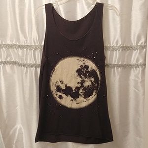 Full Moon Witchy Loose Fit Tank Too Size S/M